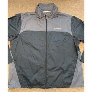 Columbia Jacket Mens 2X Glennaker Lake Rain Omni-Shield Repellent Hooded Zip Big
